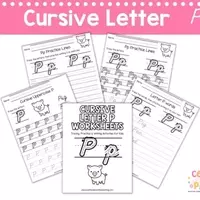 Enhancing Cursive Skills: Free Printable Worksheets for Letter 'P'